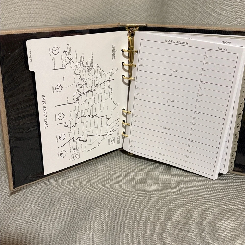NWOT Vintage Tan Hallmark Address Book